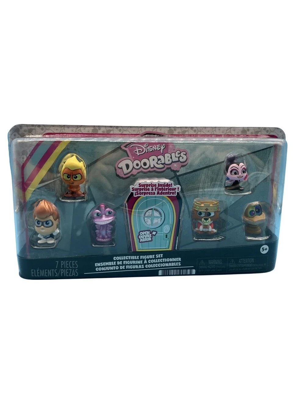 Disney Doorables Yzma Hades Kaa Syndrome Randall Prince John 7pc Figure Set New